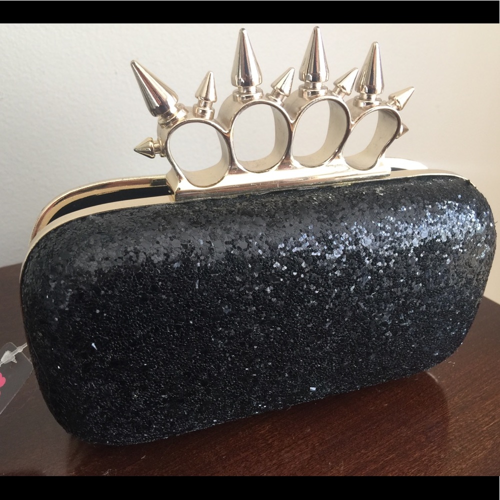 NWT Black clutch from Love Culture